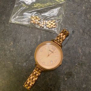 Rose Gold Fossil Watch